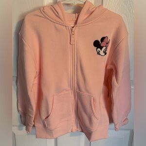 Disney Minnie Mouse Toddler Zip Up Hoodie, Sizes 4T & 5T NWT